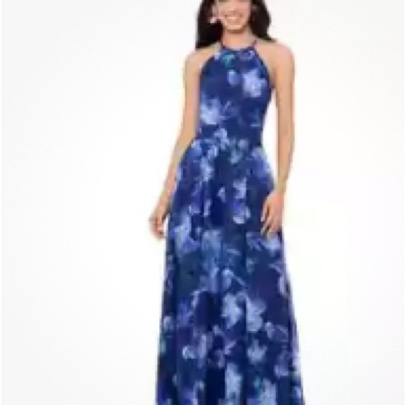 Betsy & Adam Dresses & Skirts - Betsy & Adam Navy Floral Maxi Dress